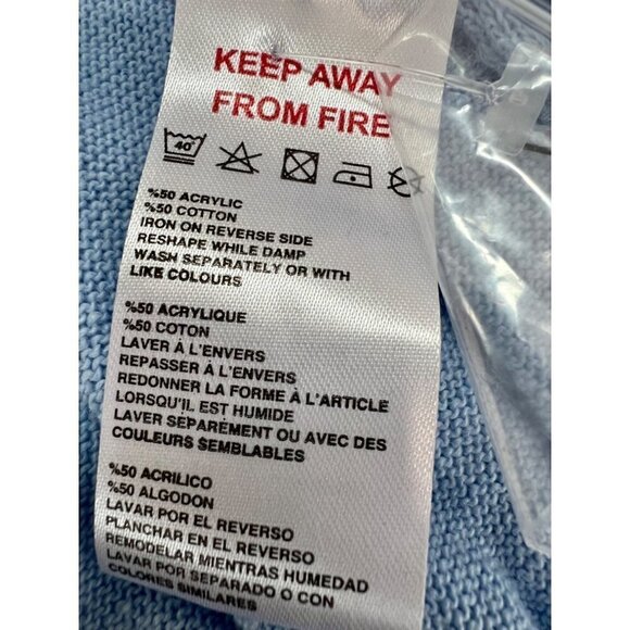 NWT BDG Size S-P Sky Pointelle Cardigan & Cami Twin Set Blue MSRP$59 - Picture 9 of 11